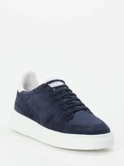 Konstantin Starke – Sneaker aus Veloursleder blau