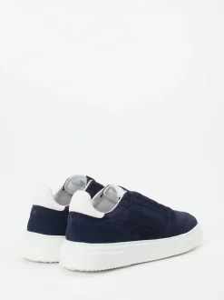 Konstantin Starke – Sneaker aus Veloursleder blau