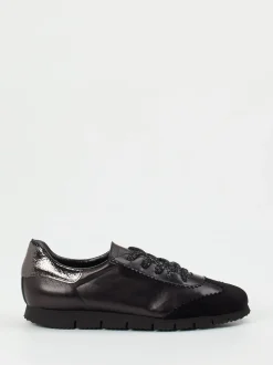 Konstantin Starke – Sneaker aus Lammleder mit Metallicdetail