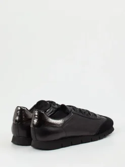 Konstantin Starke – Sneaker aus Lammleder mit Metallicdetail