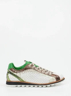 Konstantin Starke – Sneaker aus geprägtem Leder Weiß