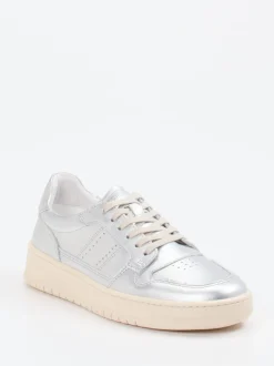Konstantin Starke – Sneaker aus Kalbleder silber