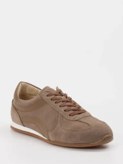 Konstantin Starke – Sneaker aus Veloursleder Taupe