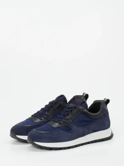 Konstantin Starke – Sneaker aus Veloursleder Dunkelblau