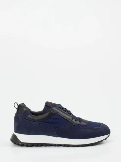 Konstantin Starke – Sneaker aus Veloursleder Dunkelblau