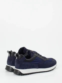Konstantin Starke – Sneaker aus Veloursleder Dunkelblau