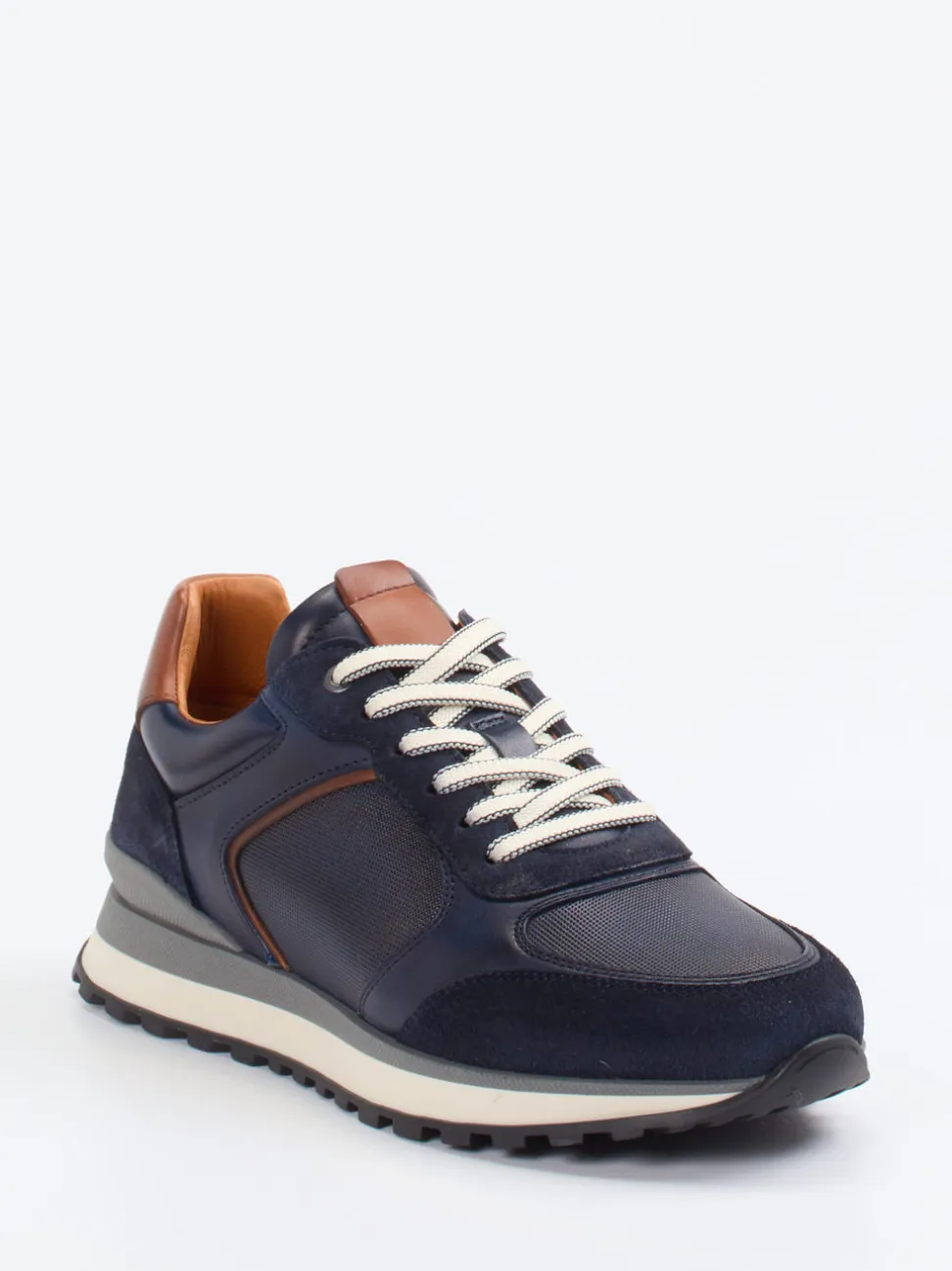 Konstantin Starke – Sneaker aus Veloursleder Dunkelblau