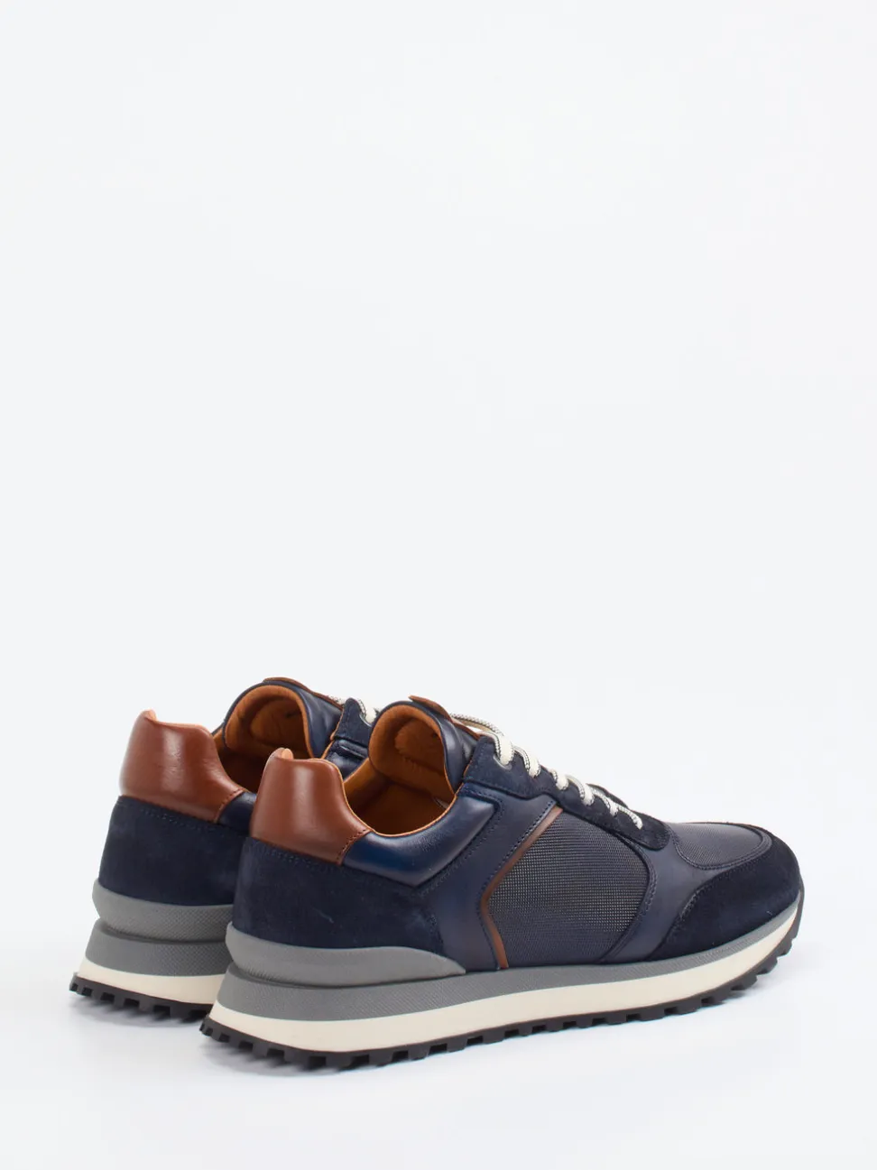 Konstantin Starke – Sneaker aus Veloursleder Dunkelblau