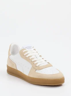 Konstantin Starke – Sneaker aus Leder in Weiß-Beige