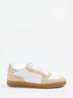 Konstantin Starke – Sneaker aus Leder in Weiß-Beige