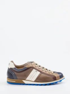 Konstantin Starke – Sneaker aus Kalbleder taupebraun
