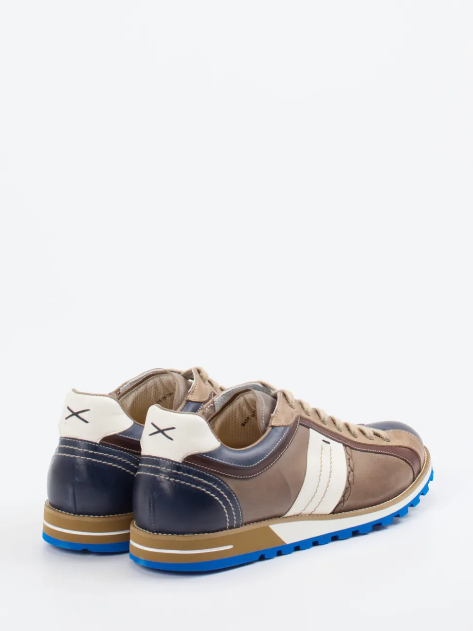 Konstantin Starke – Sneaker aus Kalbleder taupebraun