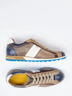 Konstantin Starke – Sneaker aus Kalbleder taupebraun