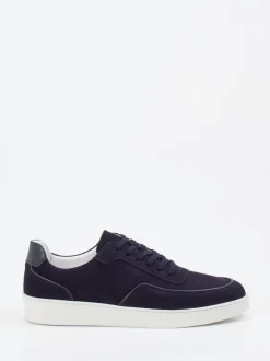 Konstantin Starke – Sneaker aus Veloursleder Blau