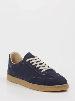 Konstantin Starke – Sneaker aus Veloursleder Dunkelblau