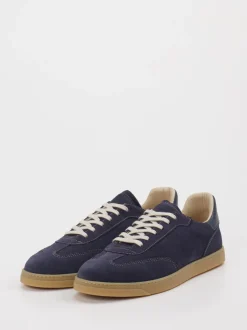 Konstantin Starke – Sneaker aus Veloursleder Dunkelblau