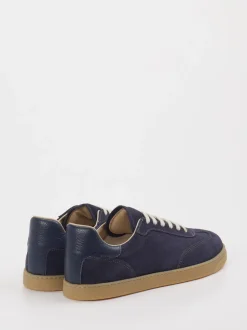 Konstantin Starke – Sneaker aus Veloursleder Dunkelblau