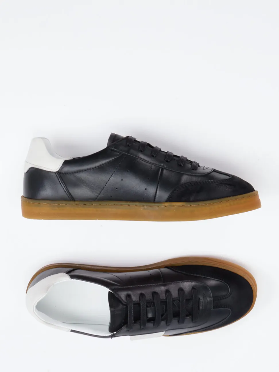 Konstantin Starke – Sneaker aus Velour/Leder Schwarz