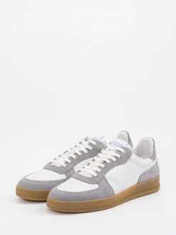 Konstantin Starke – Sneaker aus Velour/Leder weiß