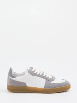 Konstantin Starke – Sneaker aus Velour/Leder weiß
