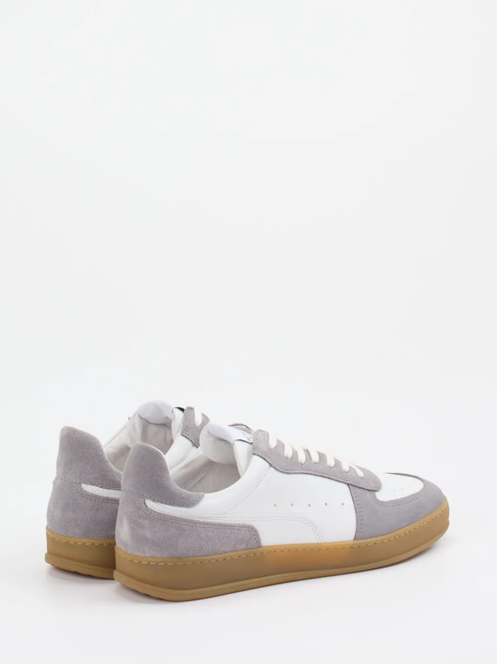 Konstantin Starke – Sneaker aus Velour/Leder weiß