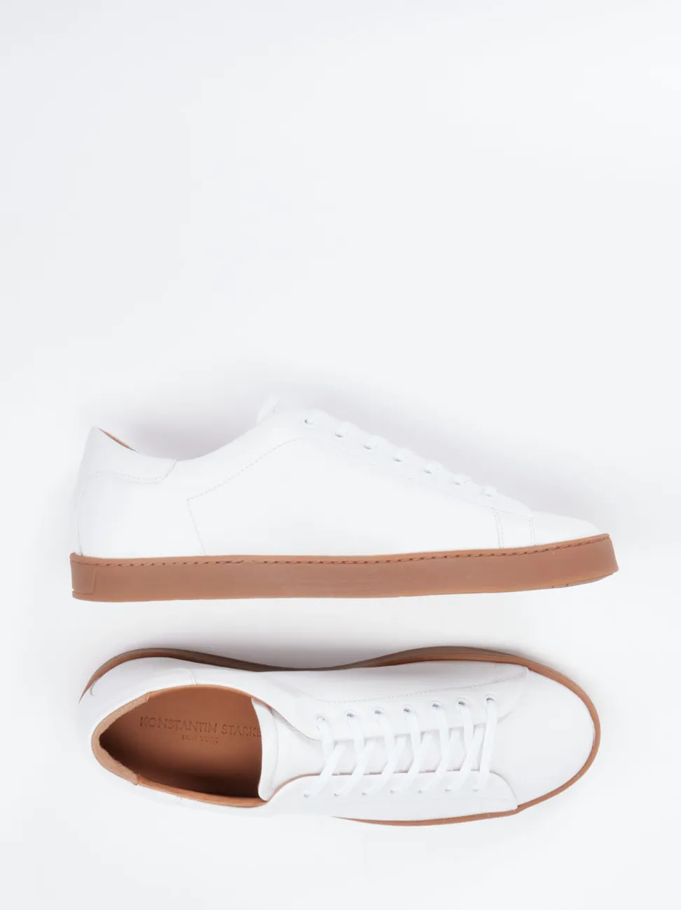 Konstantin Starke – Sneaker aus Kalbleder Weiß