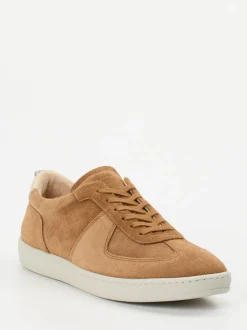 Konstantin Starke – Sneaker aus Veloursleder cognac