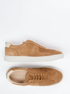 Konstantin Starke – Sneaker aus Veloursleder cognac