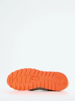 Konstantin Starke – Sneaker aus Leder und Mesh Beigebraun
