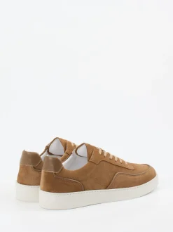 Konstantin Starke – Sneaker aus Veloursleder cognac