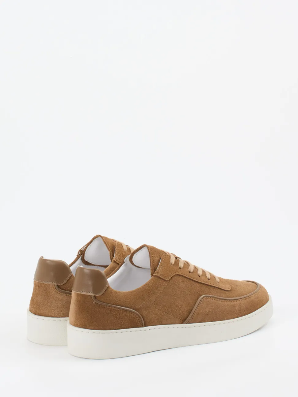Konstantin Starke – Sneaker aus Veloursleder cognac