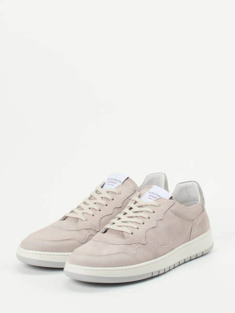 Konstantin Starke – Sneaker aus Veloursleder cremebeige