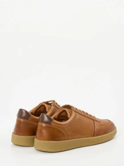 Konstantin Starke – Sneaker aus Kalbleder cognacbraun