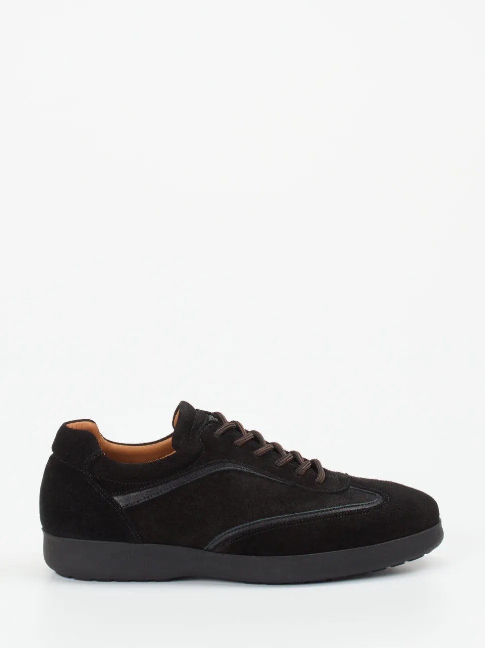 Konstantin Starke – Sneaker aus Veloursleder schwarz
