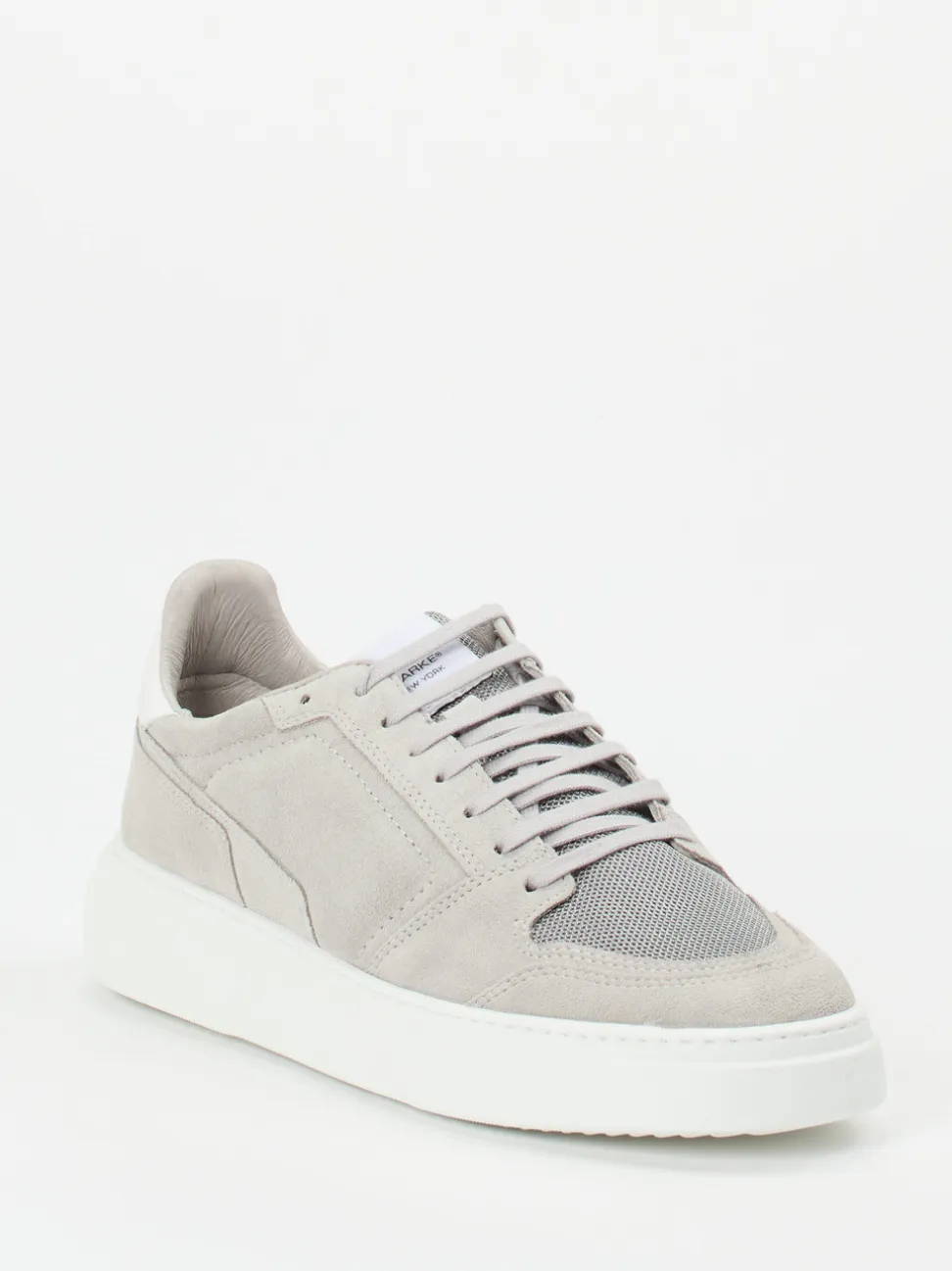 Konstantin Starke – Sneaker aus Veloursleder hellgrau