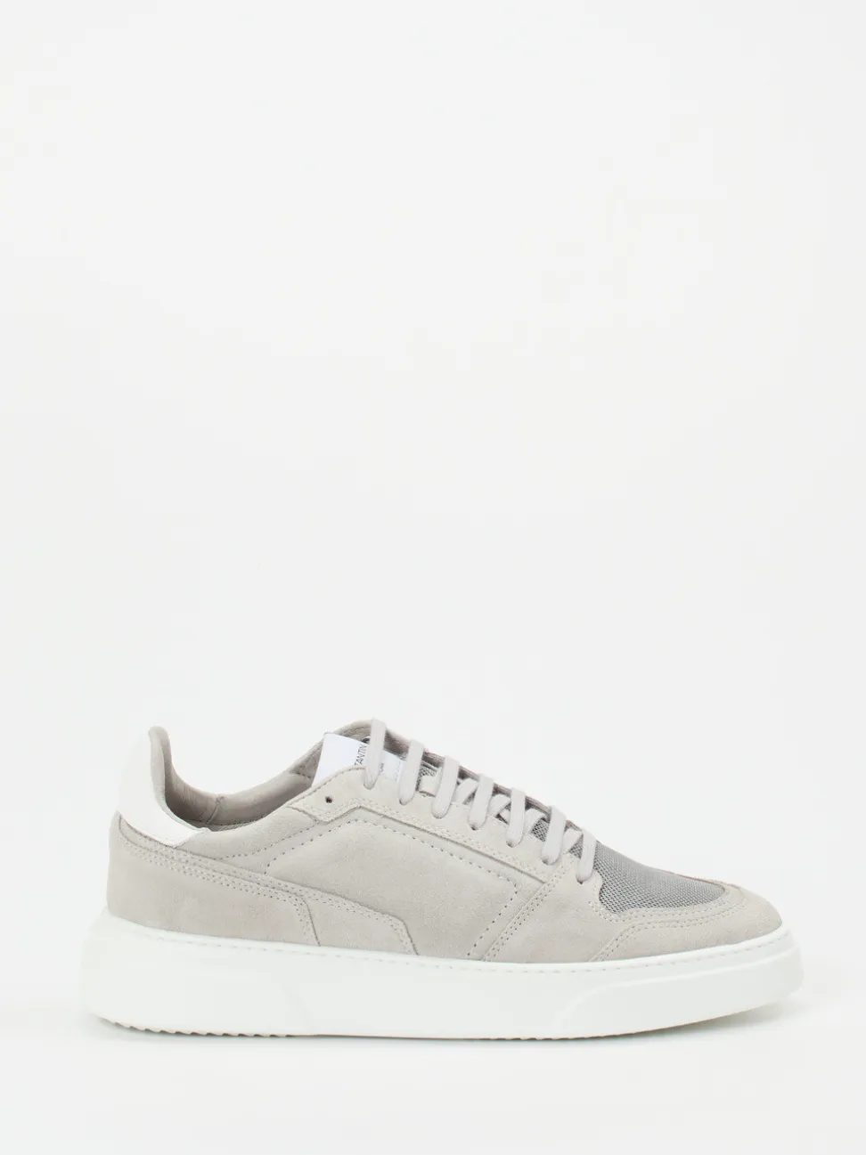Konstantin Starke – Sneaker aus Veloursleder hellgrau