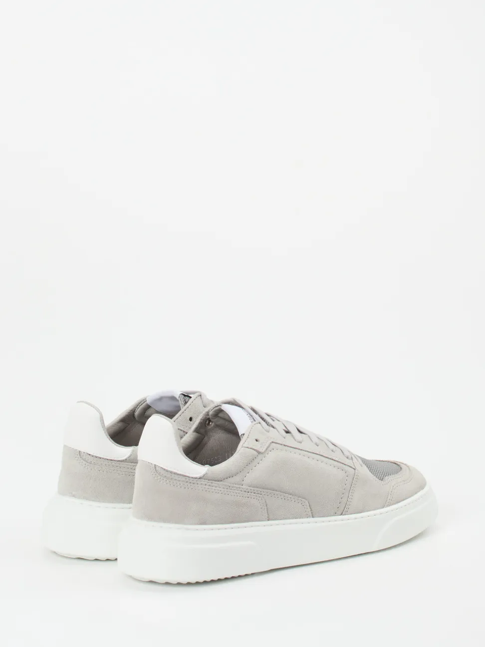 Konstantin Starke – Sneaker aus Veloursleder hellgrau
