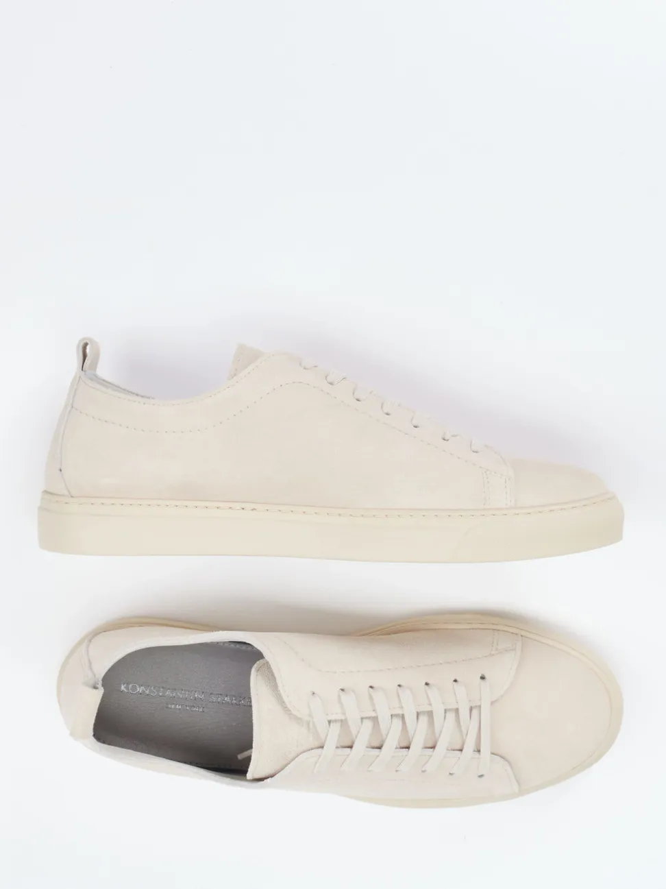 Konstantin Starke – Sneaker aus Veloursleder Beige