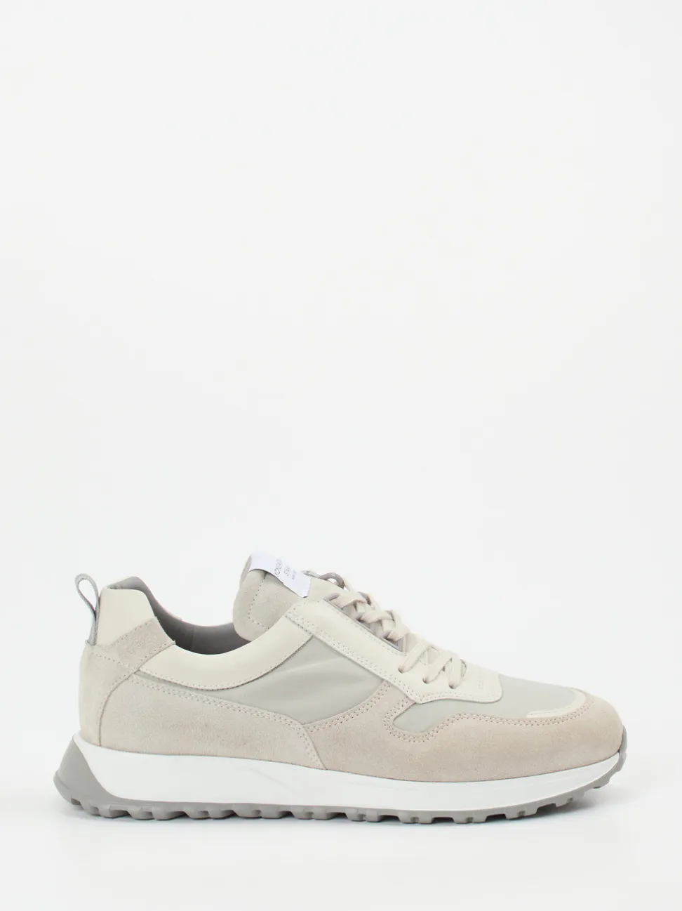 Konstantin Starke – Sneaker aus Veloursleder Beigegrau