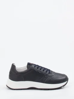 Konstantin Starke – Sneaker aus Kalbleder dunkelblau