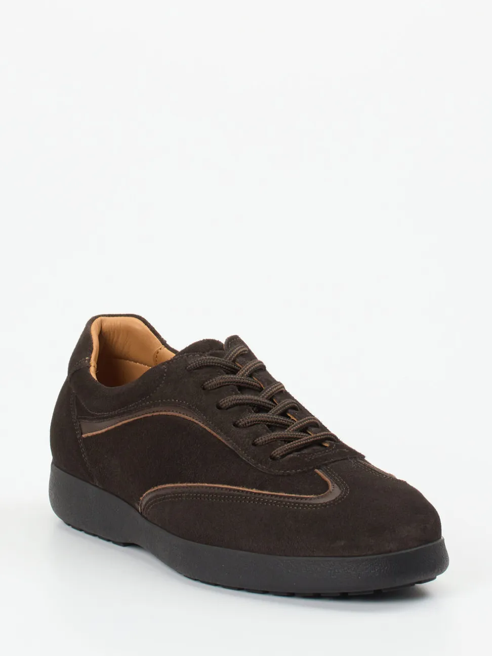 Konstantin Starke – Sneaker aus Veloursleder Dunkelbraun