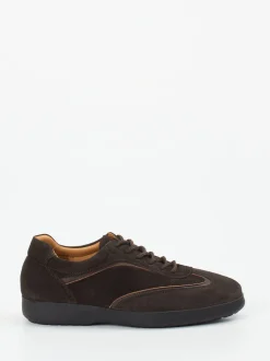 Konstantin Starke – Sneaker aus Veloursleder Dunkelbraun