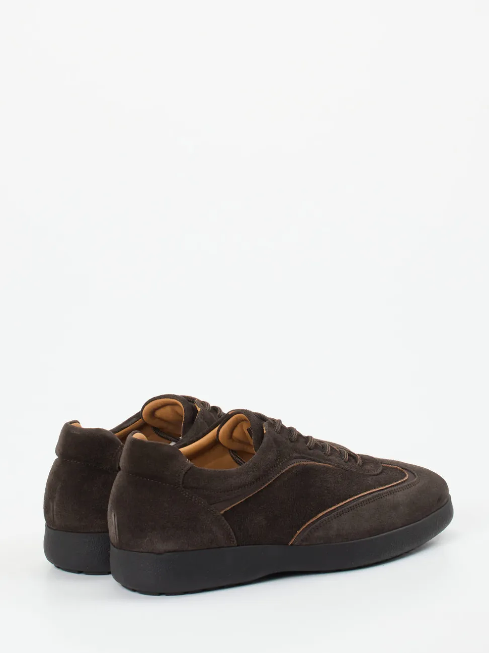 Konstantin Starke – Sneaker aus Veloursleder Dunkelbraun
