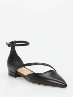 Konstantin Starke – Spangenpumps aus Lammleder Schwarz