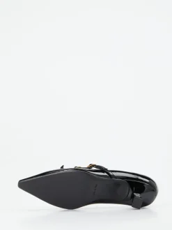 Konstantin Starke – Spangenpumps aus Lackleder schwarz