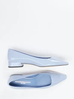 Konstantin Starke – Spitzballerinas aus Lackleder Pastellblau