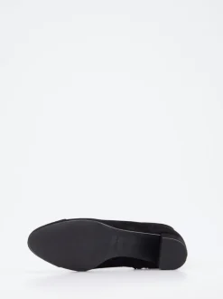 Konstantin Starke – Stiefeletten aus Stretch-Veloursleder schwarz