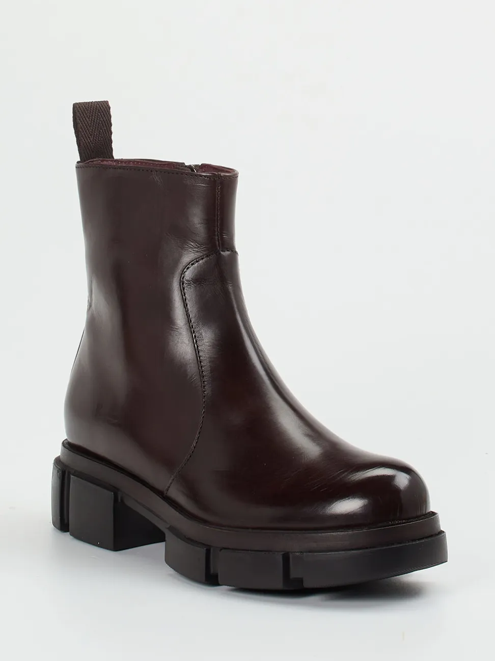 Konstantin Starke – Stiefelette aus Kalbleder Dunkelbraun