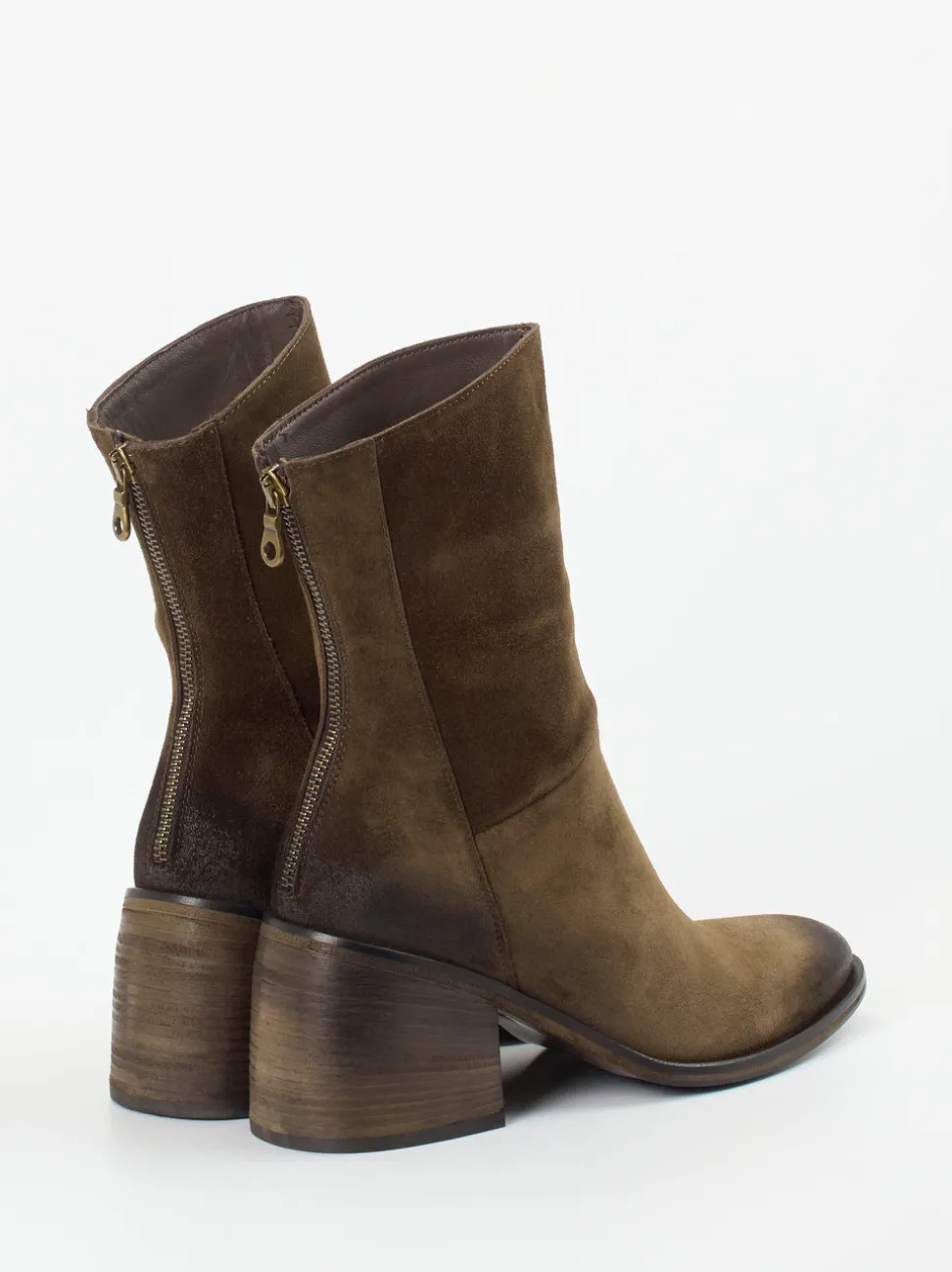 Konstantin Starke – Stiefelette aus Veloursleder braun