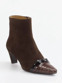 Konstantin Starke – Stiefeletten aus Veloursleder Dunkelbraun